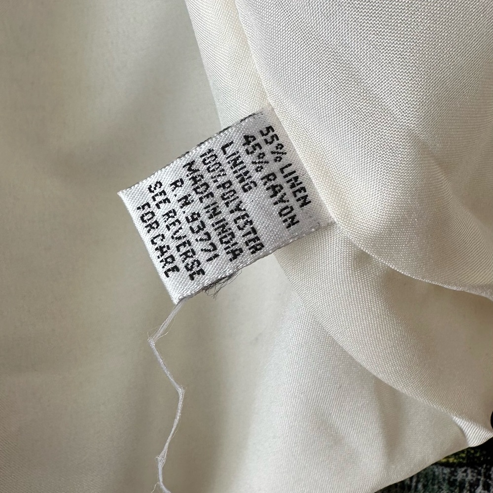 Vintage Kaktus Picasso Linen Jacket - M - Picture 13 of 16